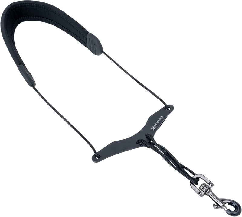 Pro-Tec حزام رقبة ساكسفون نيونبرين بطول 24 بوصة مع شريط راحة - أسود (موديل NB305M) ، طويل - Image 3